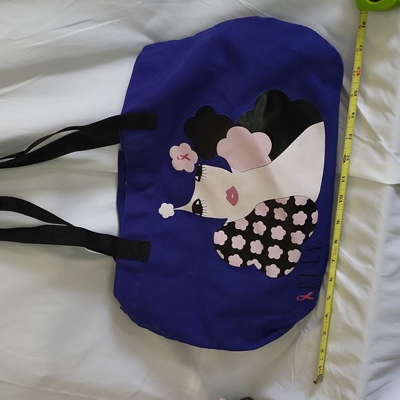 Elle Magazine Tote Bag Breast Cancer Awareness snap closure 2010s Collectable - Picture 11 of 13